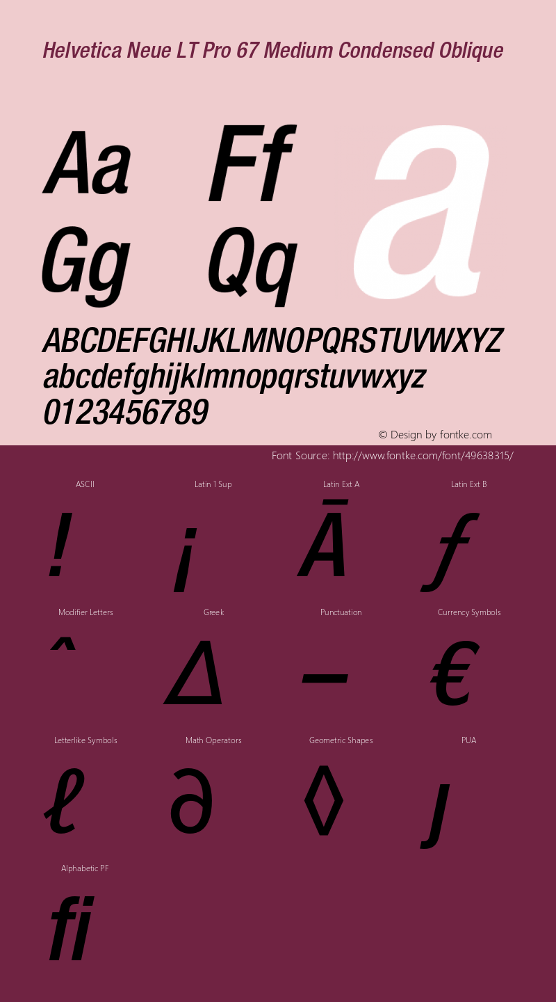HelveticaNeueLTPro-MdCnO Version 1.500;PS 001.005;hotconv 1.0.38 Font Sample