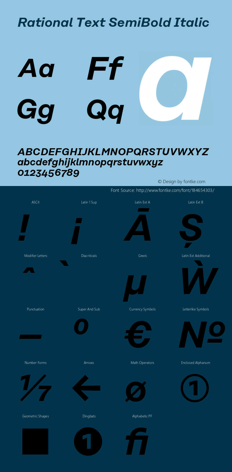 Rational Text SemiBold Italic Version 1.000;PS 001.000;hotconv 1.0.88;makeotf.lib2.5.64775图片样张
