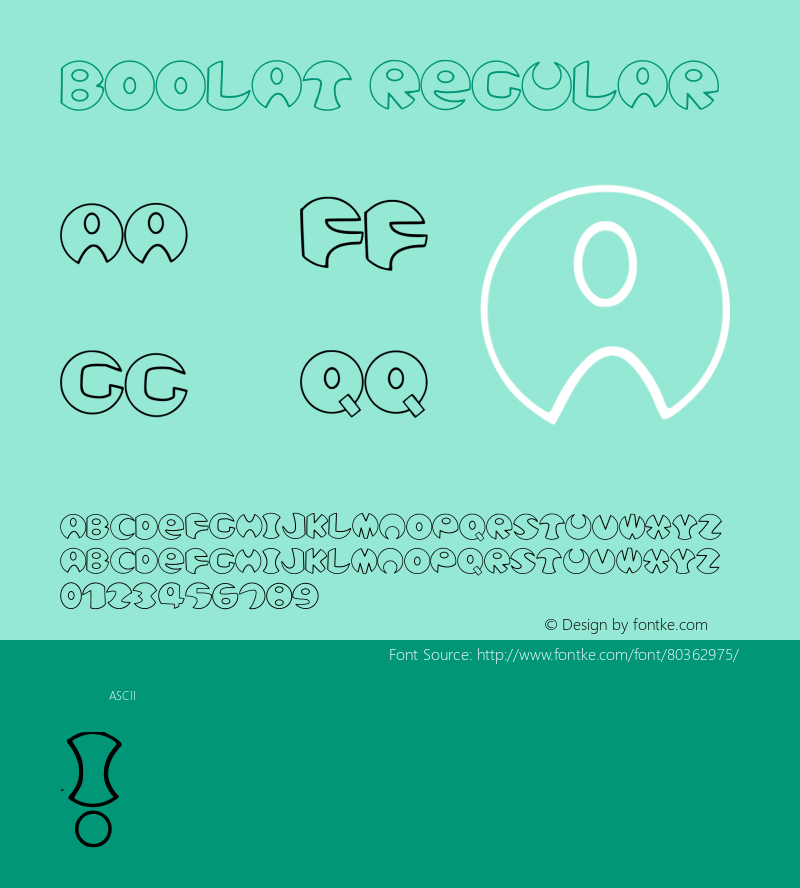 Boolat Regular Version 001.004 Font Sample